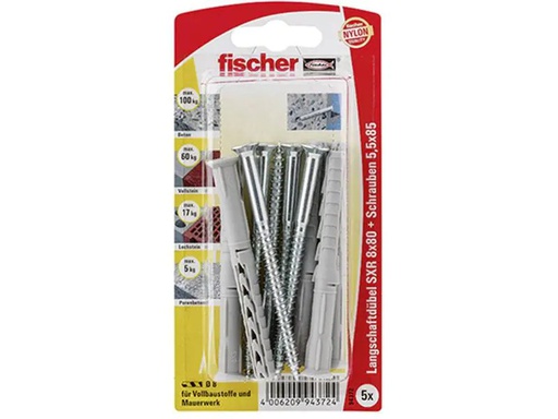[90028991 683681] Fischer Dübel SXR 8 x 80 Z, 5 Stück