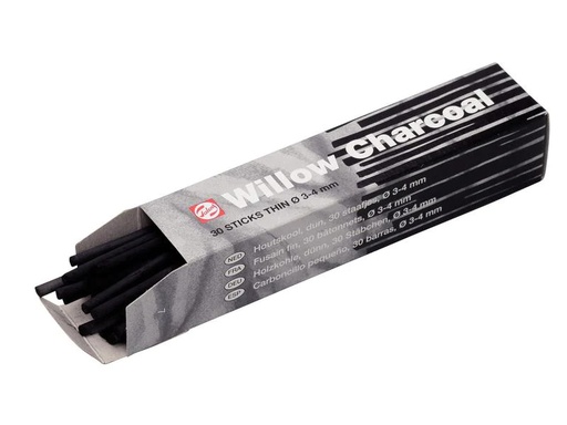 [90193603 1264079] Talens Zeichenkohle dünn 3-4 mm, 30 Stück