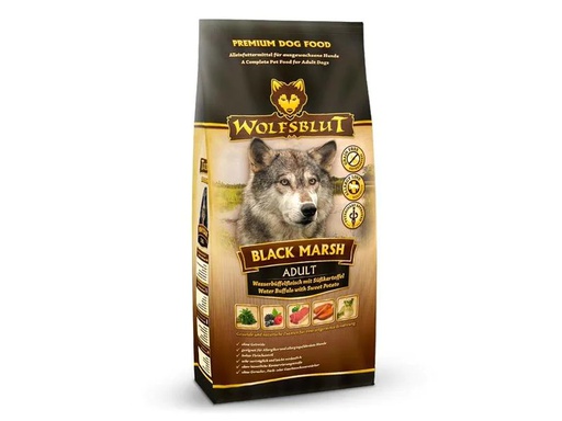 [90193725 1263596] Wolfsblut Trockenfutter Dog Black Marsh Adult, 2 kg