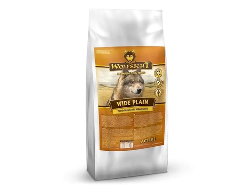 [90193738 1263602] Wolfsblut Trockenfutter Dog Wide Plain Active Adult, 2 kg