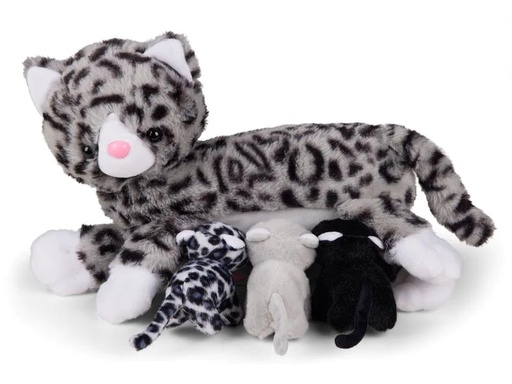 [90194152 1262811] Mamanimals Kuscheltier Mama Katze &amp; Babys 25 cm