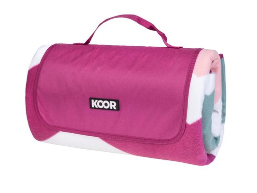 [90194212 1135333] KOOR Picknickdecke Monte-Magenta 200 x 200 cm