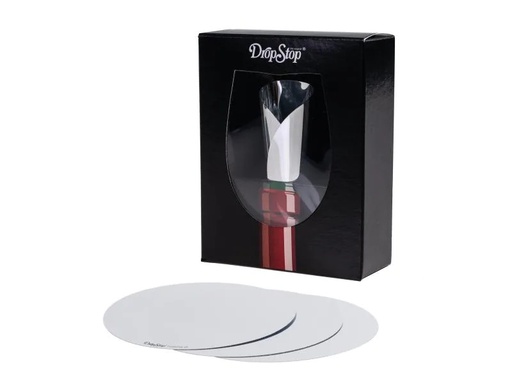 [90029070 427818] Vinart Weinausgiesser DropStop 4 Stück, Silber