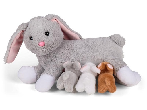 [90194280 1262813] Mamanimals Kuscheltier Mama Hase &amp; Babys 25 cm