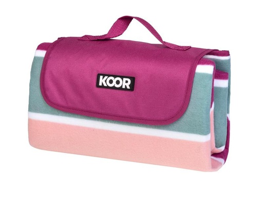 [90194291 1135332] KOOR Picknickdecke Lido-Magenta 135 x 160 cm