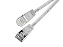 SLIM Slimpatchkabel RJ-45 - RJ-45, Cat 6, U/FTP, 1.5 m, Grau