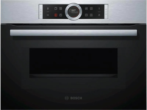 [90194322 372088] Bosch Einbaubackofen mit Mikrowelle CMG633BS1 Edelstahl/Schwarz