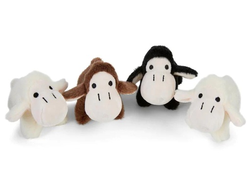 [90195009 1262817] Mamanimals Kuscheltier Schaf Babys 4 Stück 9 cm