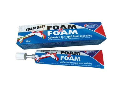[90029185 778893] Deluxe Materials Modellbauklebstoff Foam 2 Foam 1 Stück, Transparent