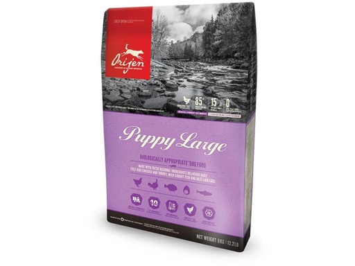 [90002899 1024533] Orijen Trockenfutter Dog Puppy Large mit Geflügel, 6 kg