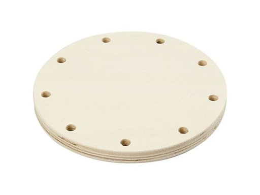 [90195539 710896] Creativ Company Holzartikel Korbflecht – Boden Ø 12 cm