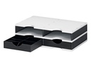 Styro Dokumentenablage styrodoc duo SET Weiss, 4 Fächer