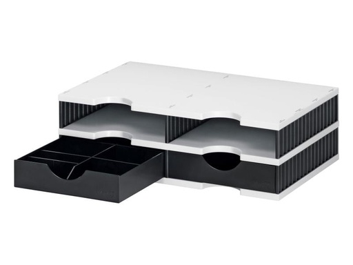 [90029320 830898] Styro Dokumentenablage styrodoc duo SET Weiss, 4 Fächer