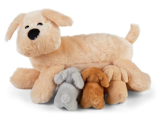 [90195715 1262810] Mamanimals Kuscheltier Mama Hund &amp; Babys 25 cm
