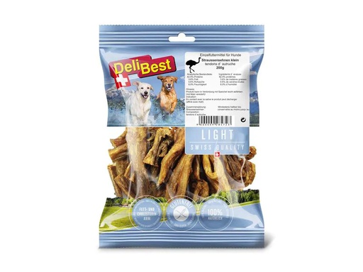 [90195845 1268565] DeliBest Kausnack Light Straussen Sehnen klein, 200 g