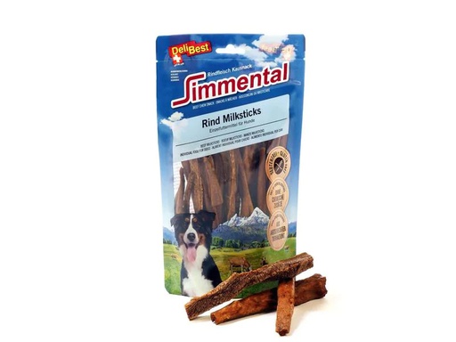 [90195850 1268572] DeliBest Kausnack Simmental Rind Milksticks, 200 g