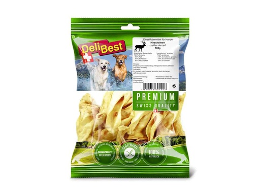 [90195854 1268567] DeliBest Kausnack Premium Hirschohren, 100 g