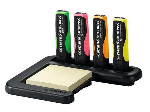 [90195909 1271657] STABILO Textmarker Dispenser 5-teilig, Mehrfarbig