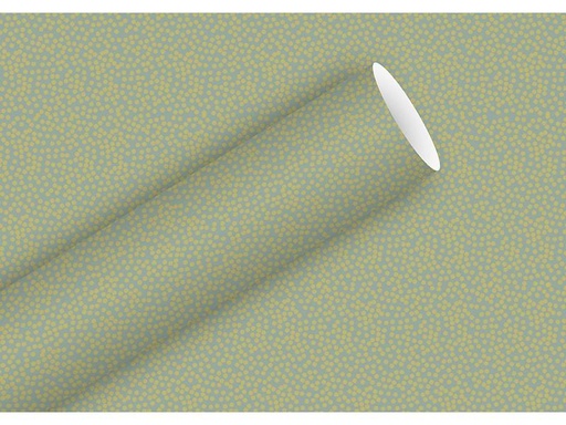 [90195953 1249323] Braun + Company Geschenkpapier Minidots Salbei, 70 cm x 2 m