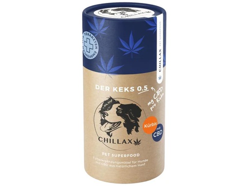 [90196060 910455] CHILLAX Hunde-Nahrungsergänzung CBD-Keks Kürbis - 0.5 mg
