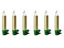 Lumix LED Baumkerze SuperLight Mini, Gold, 6er-Set