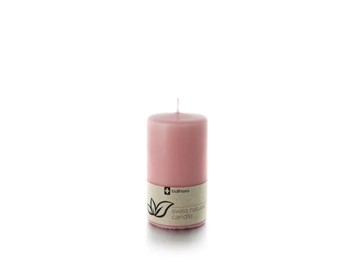 [90196460 1273065] balthasar Zylinderkerze Swiss Natural Candle 12 x 6 cm Rosa