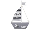 HobbyFun Mini-Fahrzeug Holz-Segelboot 18.5 x 12 cm