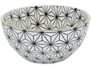 Kadastar Schale Metropolitan Polygon 15 cm, Schwarz/Weiss