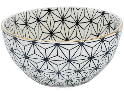 [90196691 1271580] Kadastar Schale Metropolitan Polygon 15 cm, Schwarz/Weiss