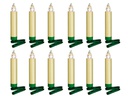 Lumix LED Baumkerze SuperLight Mini, Elfenbein, 12er-Starter Set