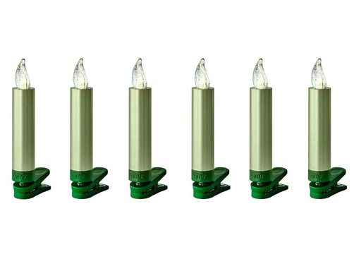[90197037 852348] Lumix LED Baumkerze SuperLight Mini, Cashmere, 6er-Set