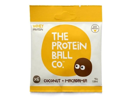 [90029650 1023162] The Protein Ball Co. Protein Balls Coconut &amp; Macadamia 45 g