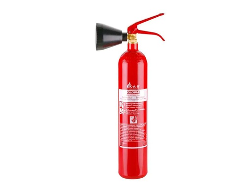 [90029689 1206821] Gloria Feuerlöscher CO2 Brandklasse BC, 2 kg