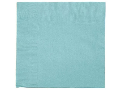 [90002948 884050] Creativ Company Papierservietten Türkis 33 cm x 33 cm, 20 Stück, Türkis