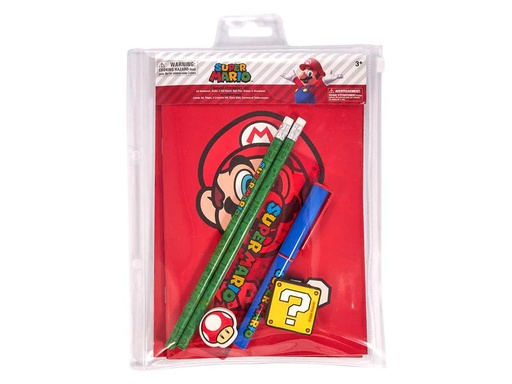 [90197388 1260793] Amscan Schreibset Super Mario 7-teilig