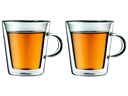 Bodum Thermotasse Canteen 200 ml, 2 Stück, Transparent