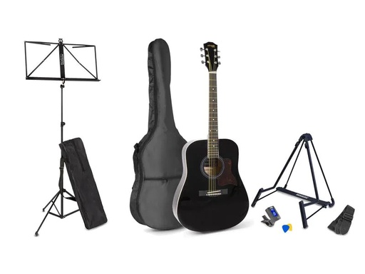 [90197770 1270383] MAX Westerngitarre SoloJam Kit Schwarz