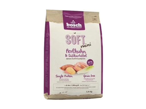 [90197834 1265864] Bosch Tiernahrung Soft Adult Mini, Perlhuhn &amp; Süsskartoffel, 2.5 kg