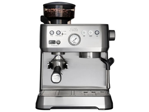 [90198149 1263301] Solis Siebträgermaschine Grind &amp; Infuse Perfetta Silber