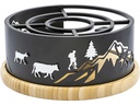 Kadastar Fondue-Rechaud Magnetic Mountain Schwarz