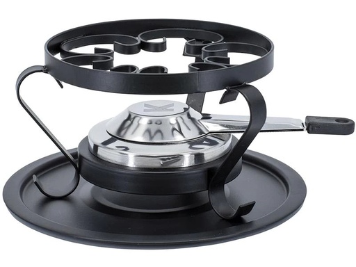 [90198521 1265629] Kadastar Fondue-Rechaud Traditional Ø 16 cm, Schwarz/Silber