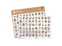 Z-Design Motivsticker Christmas Friends A5 2 Stück Mehrfarbig
