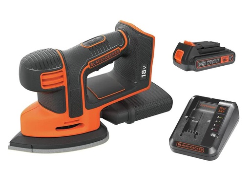 [90198810 1281610] BLACK+DECKER Akku-Deltaschleifer Mouse BDCDS18N Kit 18 V