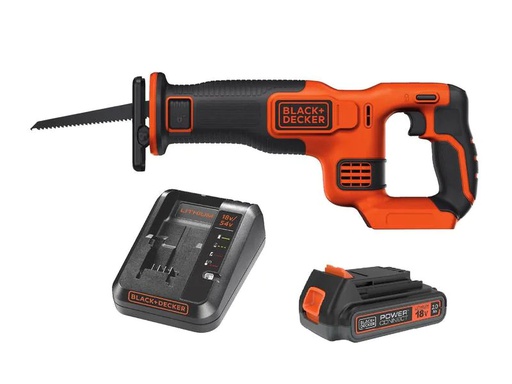 [90198817 1281609] BLACK+DECKER Akku-Säbelsäge BDCR18 Kit 18 V