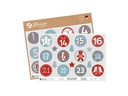 Z-Design Motivsticker Zahlen 1-24 A5 2 Stück Mehrfarbig