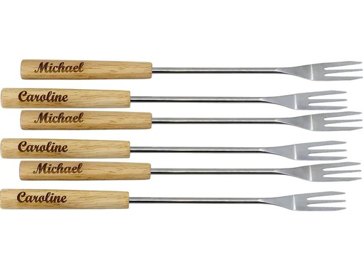 [90198876 1262876] Kadastar Käsefonduegabel Element personalisierbar 6 Personen