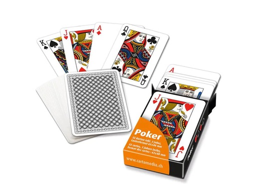 [90198975 1280188] Carta.Media Poker Pokerkarten in Faltschachtel