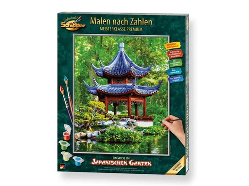 [90199310 1270177] Schipper Malen nach Zahlen Pagode im japanischen Garten