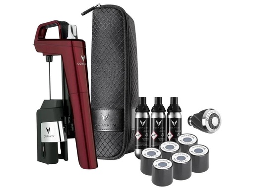 [90199516 1271340] Coravin Weinausgiesser Timeless Six+ 1 Stück, Bordeaux