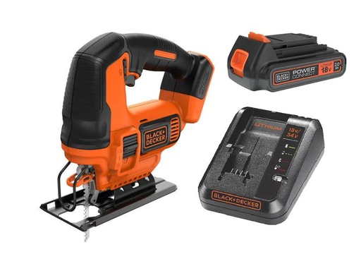[90199655 1281607] BLACK+DECKER Akku-Pendelhubstichsäge BDCJS18 Kit 18 V